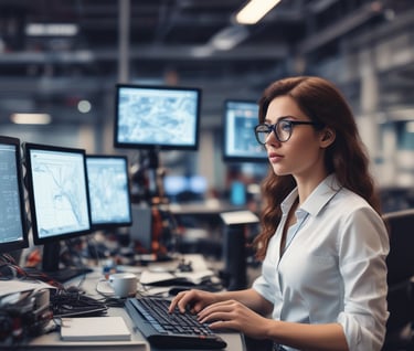 woman wearing black scoop-neck long-sleeved shirt