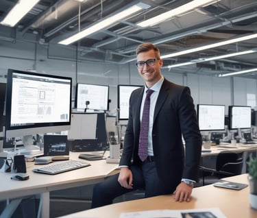 woman in black blazer with brown hair