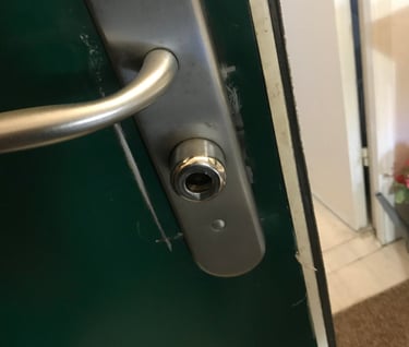 serrure Fichet 787, cylindre p102 sur ue porte blindée fichet