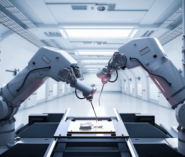 Robots use in manufacturing automation