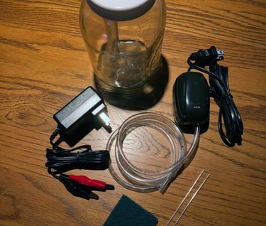Our "Basic Kit" small-particle colloidal silver production kit