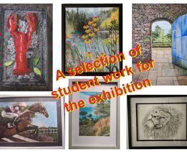 You CAN draw and paint Academy students art work on exhibition