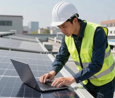 A friendly solar expert discussing subsidy options with a homeowner in a bright living room.