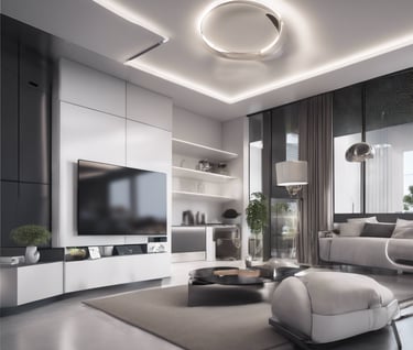 white and black abstract painting