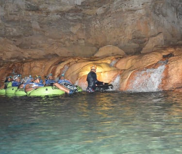 Waterfall view / Jaguar Paw Cave and Jungle Expedition