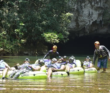 Cavetubing with Jaguar Paw