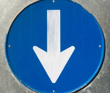 Picture of a down arrow