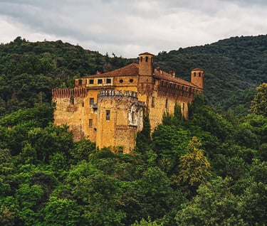 13th century verzuolo castle piemonte italy