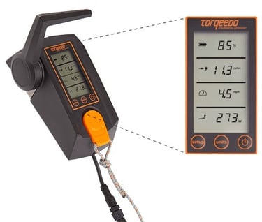 a digital display of a digital boat motor controller