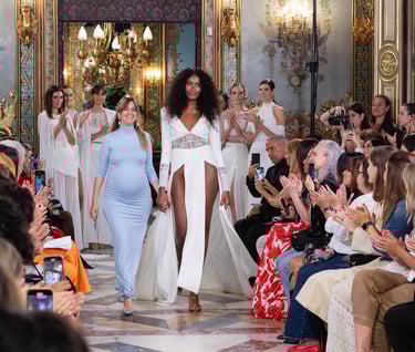 "Atelier Couture 2024: El Viaje Ancestral de Lorena Panea en 'Ankh-Ka-Ab'"
