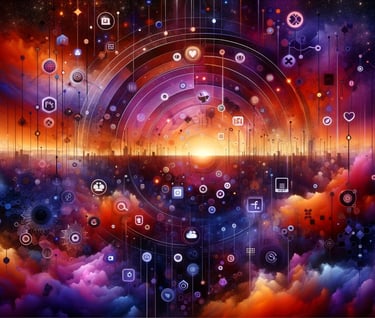 image captivante aux couleurs du crépuscule, Madkweb agence web