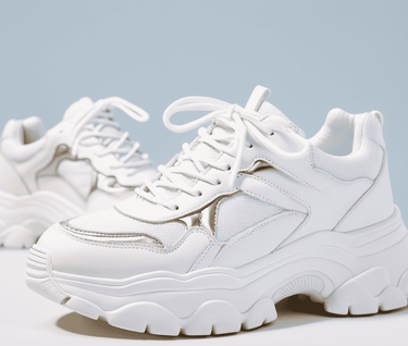 White Shoes Illustration in the style of Y2K Aesthetic