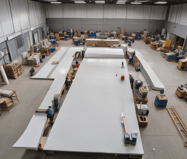 fabrication crew for a countertops company