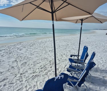 Beach chairs rentals Miramar Beach Florida