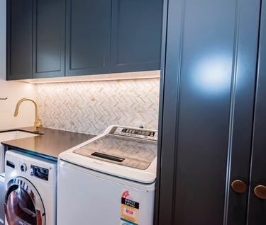 Laundry custom cabinets
