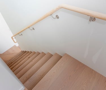 Custom wooden staircase
