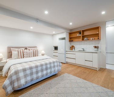 Self-contained studio renovation
