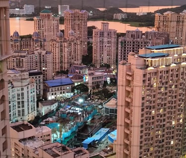 a cityscape of a city with a clock tower