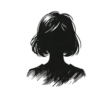 silhouette of a womans face