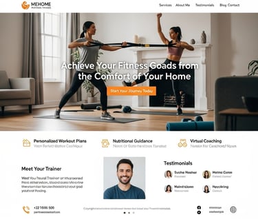 personal trainer website