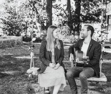 Relaxed Wedding Afternoon Drinks Reception Music Duo West Midlands | Han & Stu
