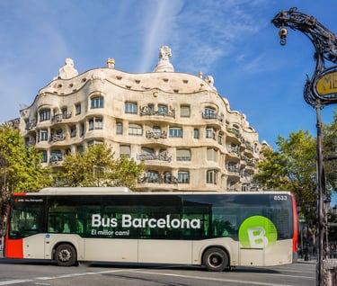 Publicidad Autobuses de Barcelona Centro Paseo de Gracia