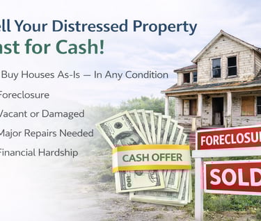 Sell Your Distressed Property   For Fast for Cash