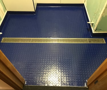 Rubber Stud shower room