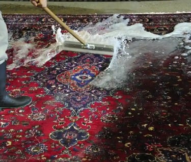 area rug washing