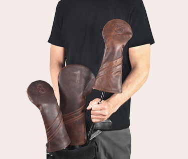 Personalized Leather Gift Golf Club Cover
