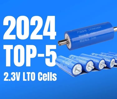 2024 top 5 2.3V LTO cells