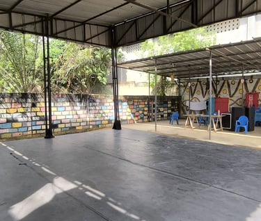 L'espace scénique de répétition disponible à la location