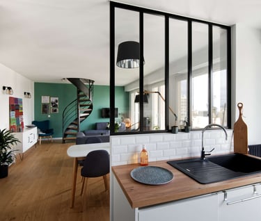a kitchen with a sink and a sink