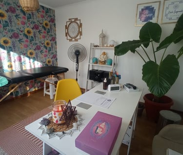 Espacio de atención de Cielo Sagrado Terapias en Villa Alemana Chile.