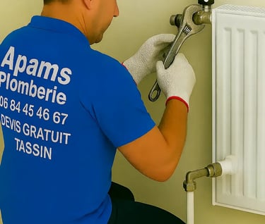 urgence remplacement vanne reglage radiateur plombier Tassin 69160