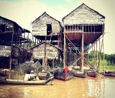 stilt houses in Southeast Asia