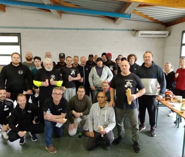 la brestoise au complet pour le déménagement de la salle en avril 2022