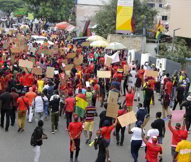 Ghana’s #FixTheCountry protesters take to Accra’s streets
