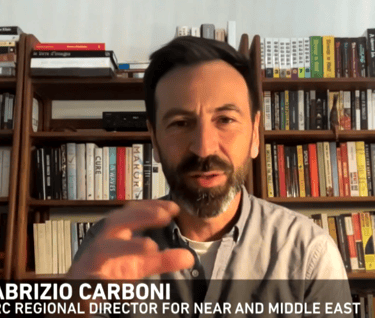 ICRC Regional Director Fabrizio Carboni discusses the humanitarian crisis in Gaza and the risks faci