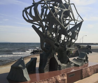 Sculpture of the San Buena Ventura in Ito.