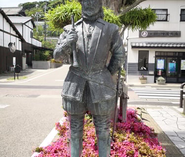 William Adams statue in Hirado