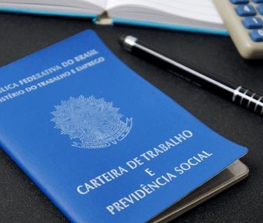 Carteira de Trabalhado, Lapiz e Calculadora