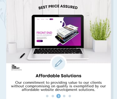 The Kabir Company has hired top-notch content writers and designers to ensure high-quality website d