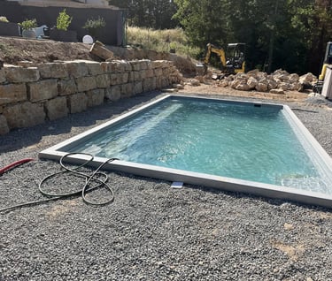 création piscine az terrassement