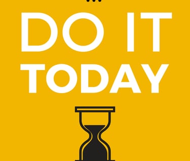a book cover of do it today