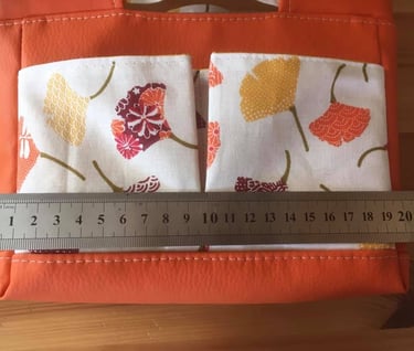 Dimension de largeur de l'organiseur de sac