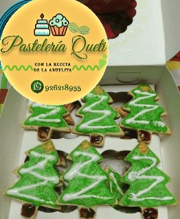 galletas de almendra navideñas pasteleria queti