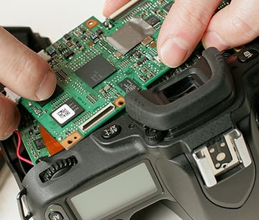 Canon Digital camera being repaired