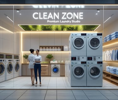 Professional live laundry service in Newtown Kolkata by Clean Zone
