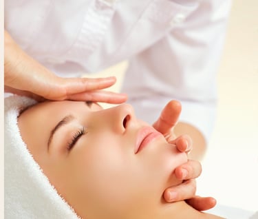 A young woman receives a professional facial at Skin Therapy Solutions in Hertford